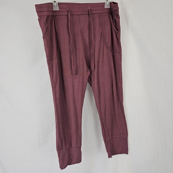 Kate Quinn Women's Size XL Mauve Pink Bamboo Capri Crop - Picture 1 of 5